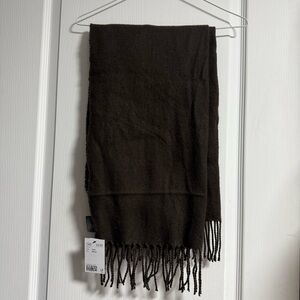 H&M Dark Brown Fringe Scarf